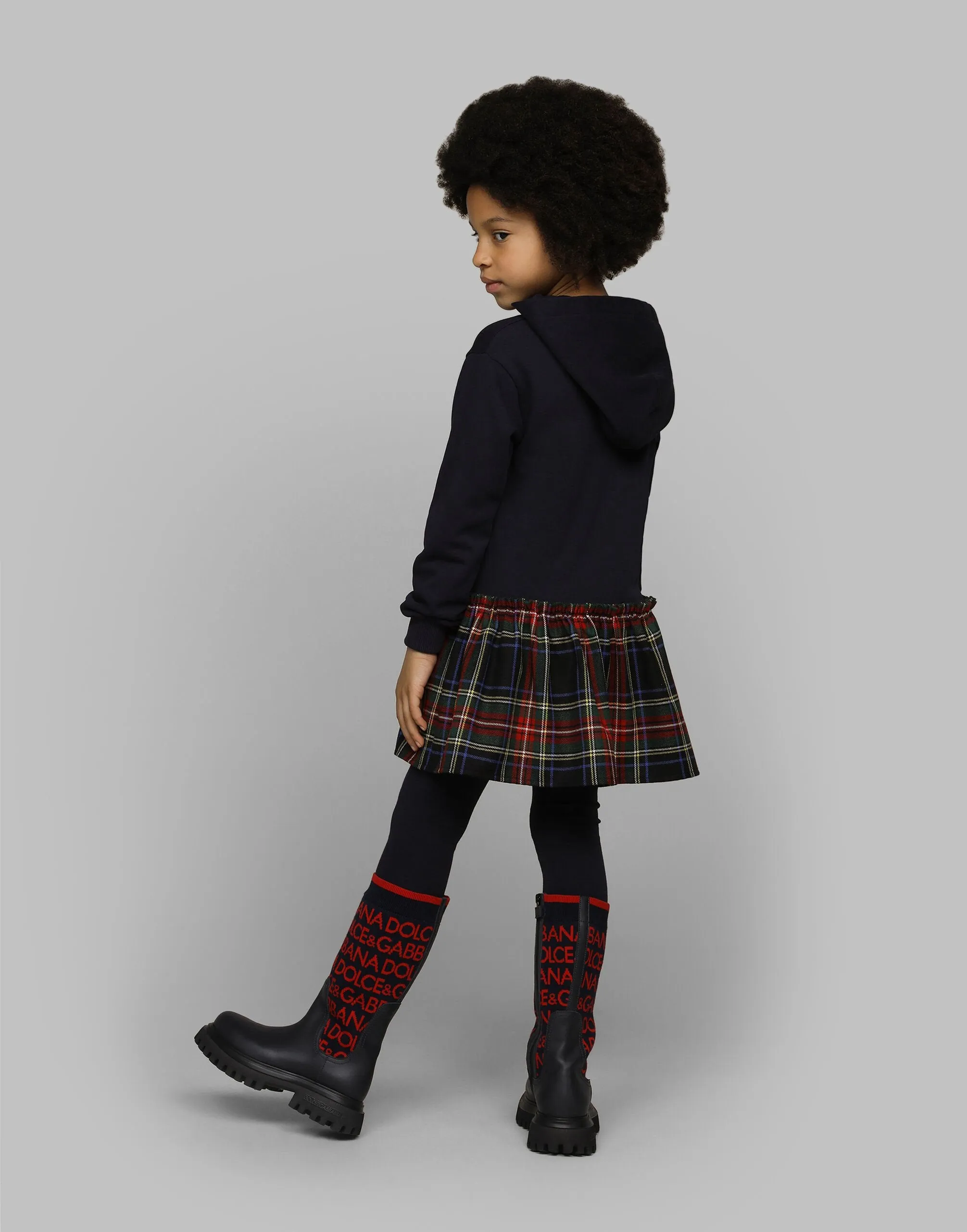 Knit Boots With Dolce&Gabbana Logo