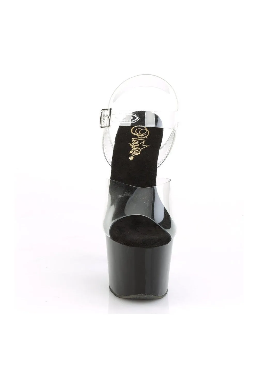KNUCKS-708 Exotic Sandal | Clear Vinyl