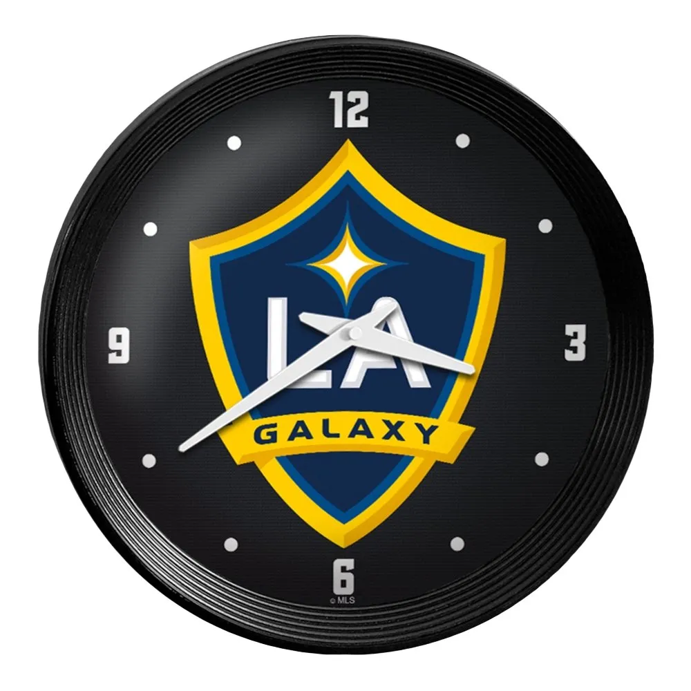 LA Galaxy: Ribbed Frame Wall Clock