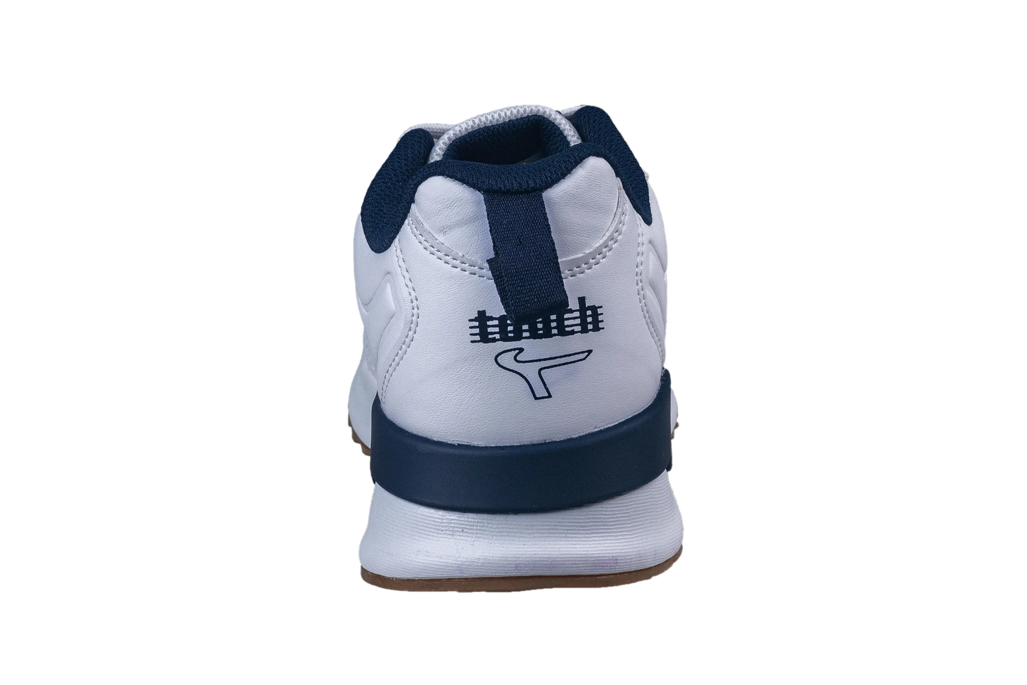 Lakhani Gents White / Navy Sports Shoe