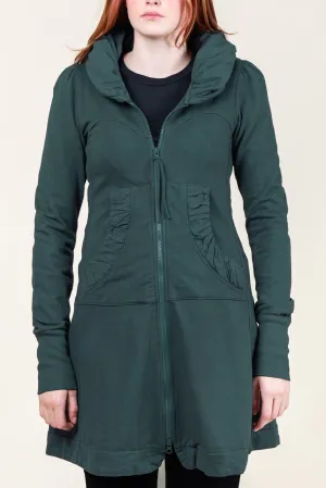 Long Cloak Hoodie in Drab