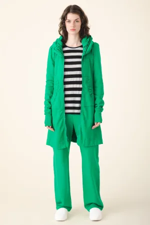Long Cloak Hoodie in Kelly Green