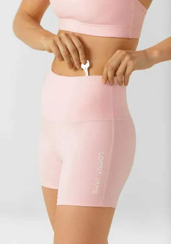 Lorna Jane Lotus No Chafe 12cm Bike Short - Cotton Candy