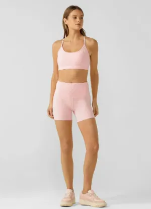 Lorna Jane Lotus No Chafe 12cm Bike Short - Cotton Candy
