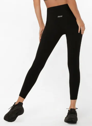 Lorna Jane Lotus No Chafe Full Length Leggings - Black