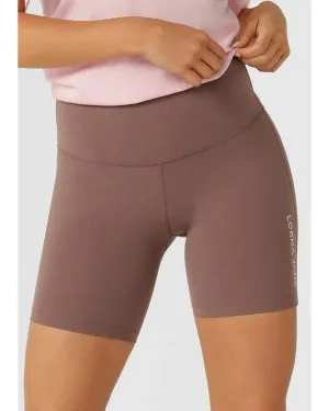 Lorna Jane Lotus No Chafe Phone Pocket 16cm Bike Shorts - Stone