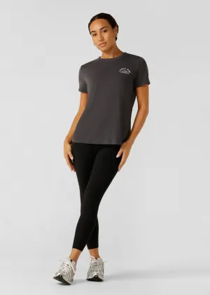 Lorna Jane Lotus T-Shirt - Titanium