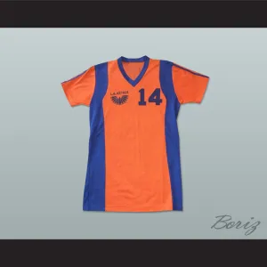 Los Angeles Aztecs Orange Football Soccer Jersey