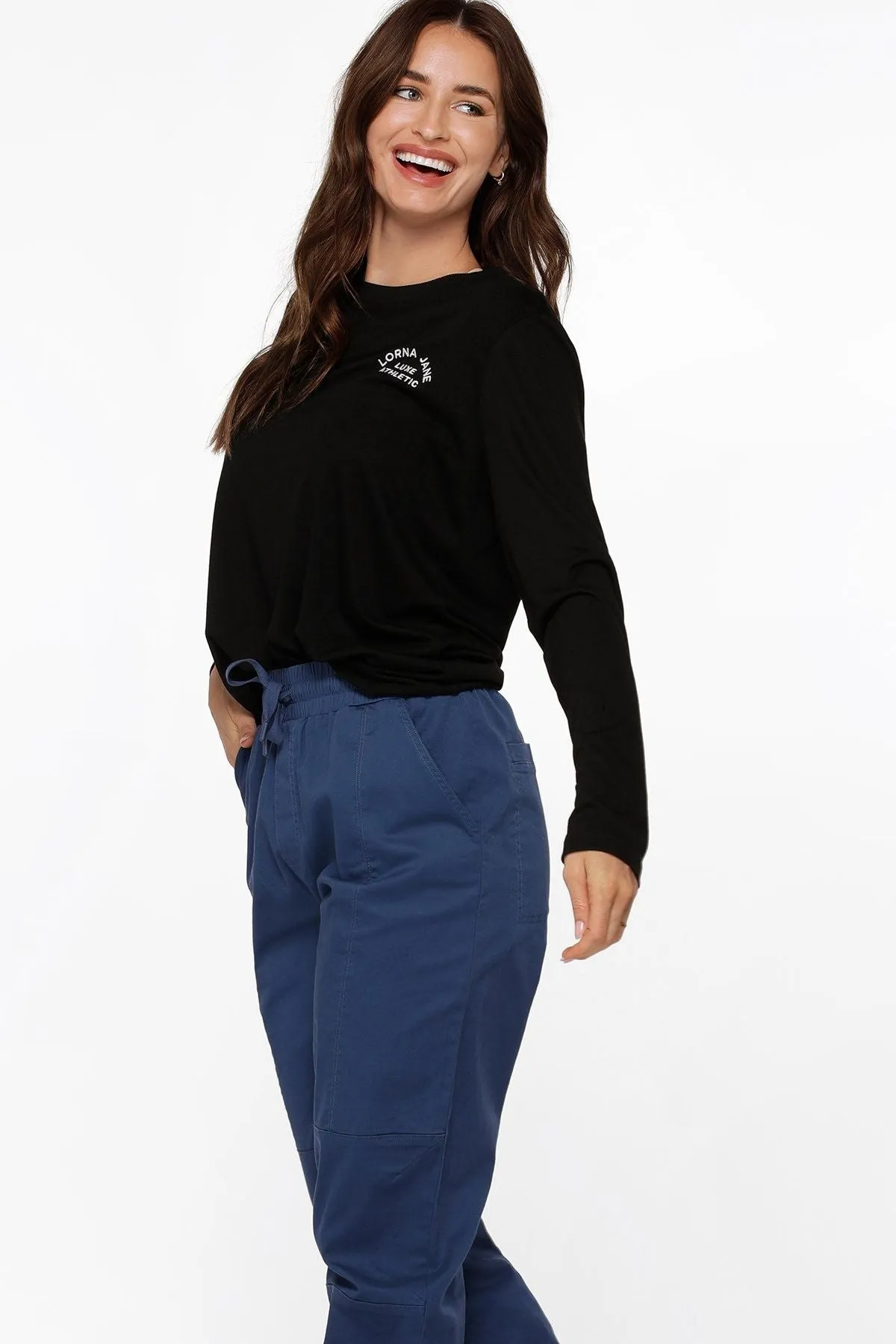 Lotus Long Sleeve Top | Black