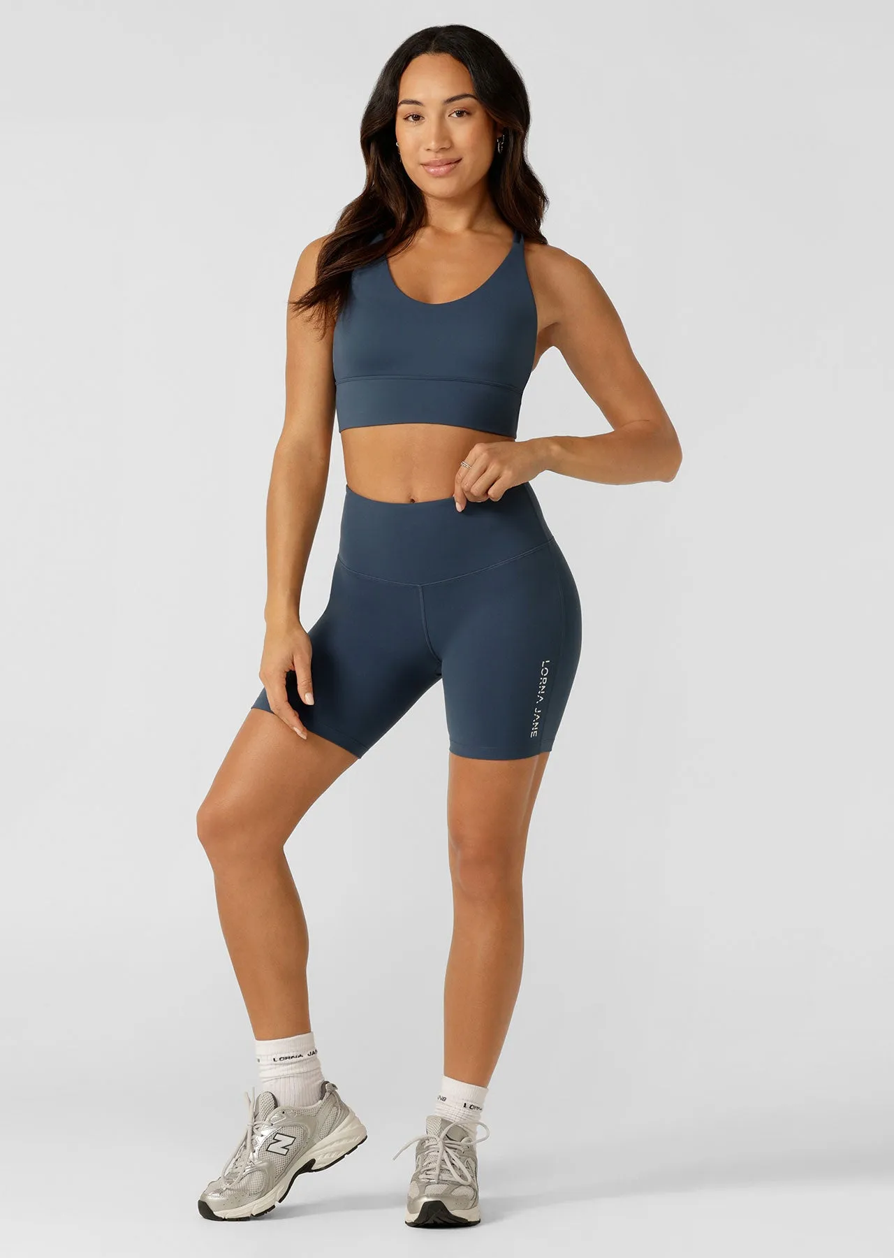 Lotus No Chafe 16cm Bike Shorts | Pale Indigo