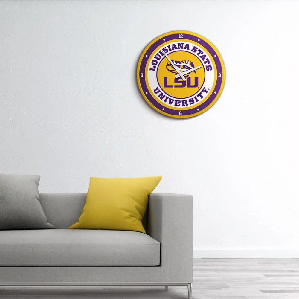 LSU Tigers: Modern Disc Wall Clock