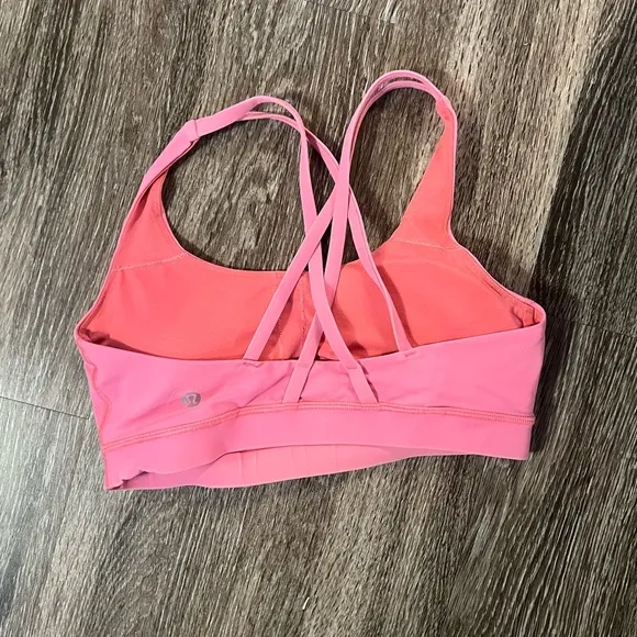 lululemon Energy Bra in Poppy Coral