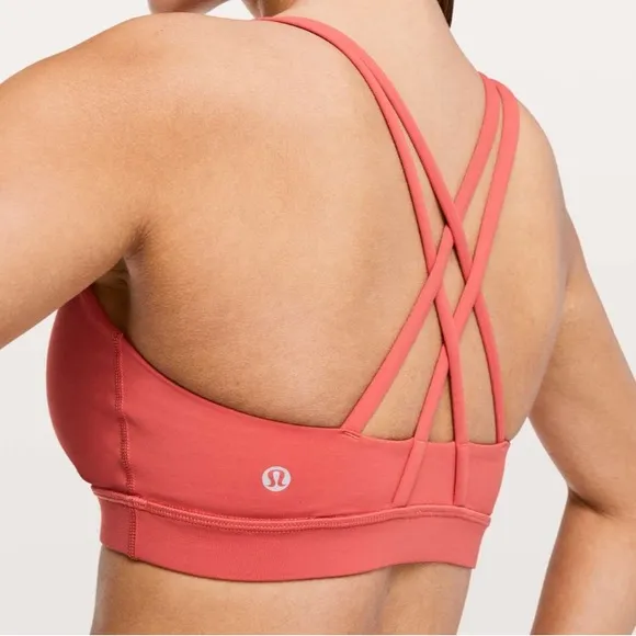 lululemon Energy Bra in Poppy Coral