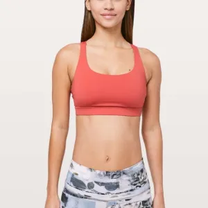 lululemon Energy Bra in Poppy Coral