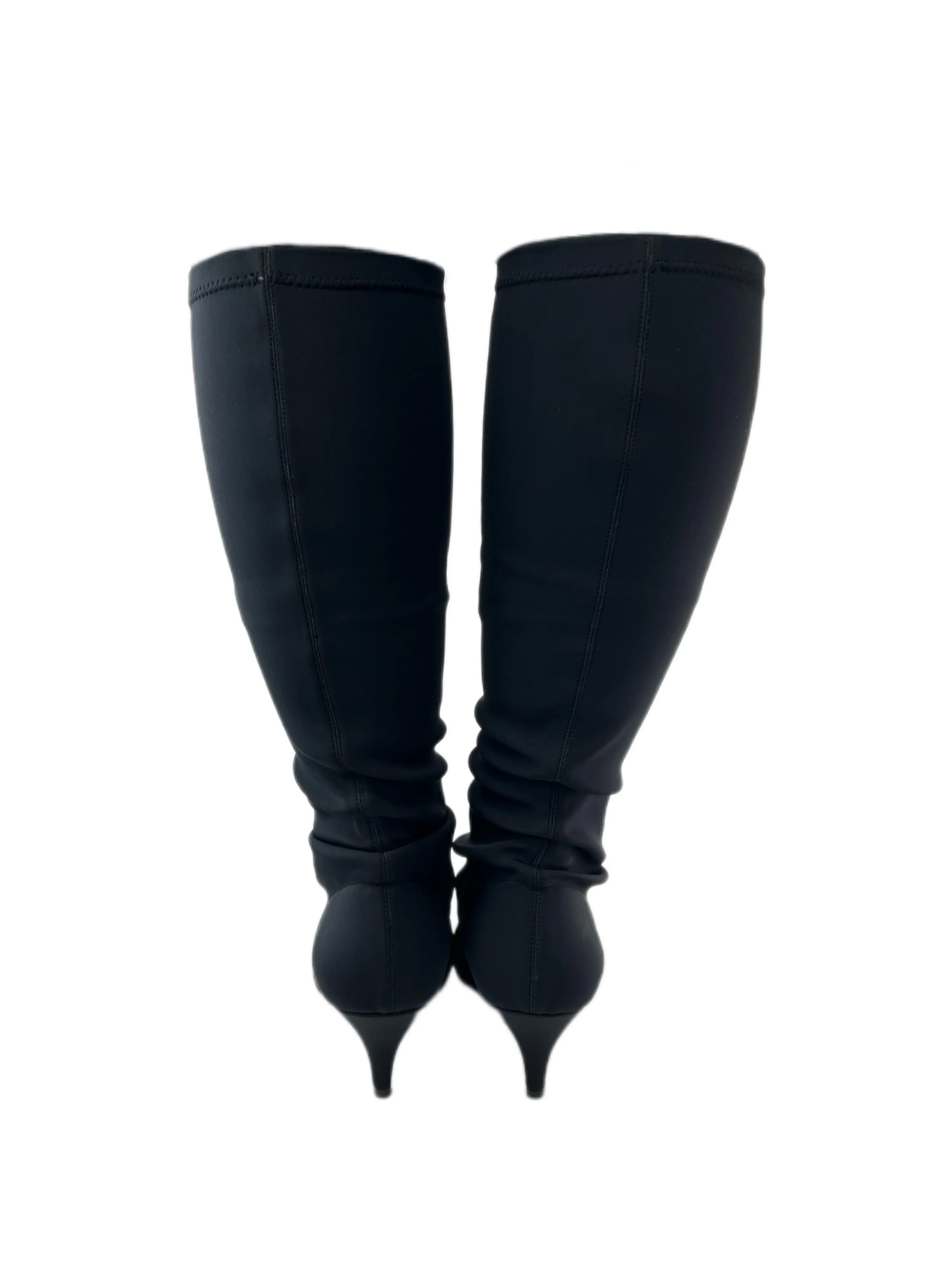 Marina Rinaldi Women's Nero Lindsay Kitten Heel Stretchy Knee Boots NWB