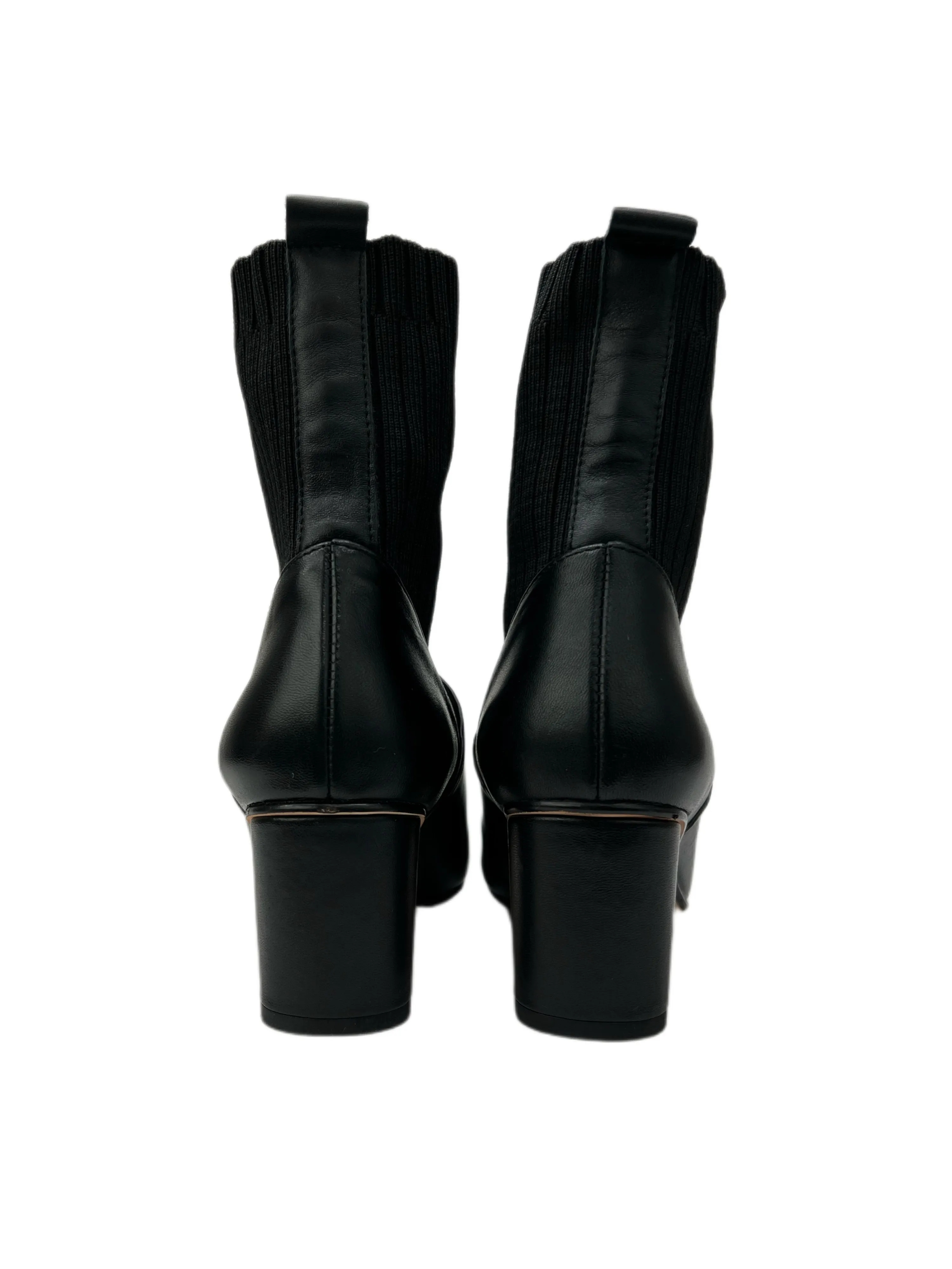 Max Mara Women's Nero Gel Block Heel Ankle Boots Size 6 NWB