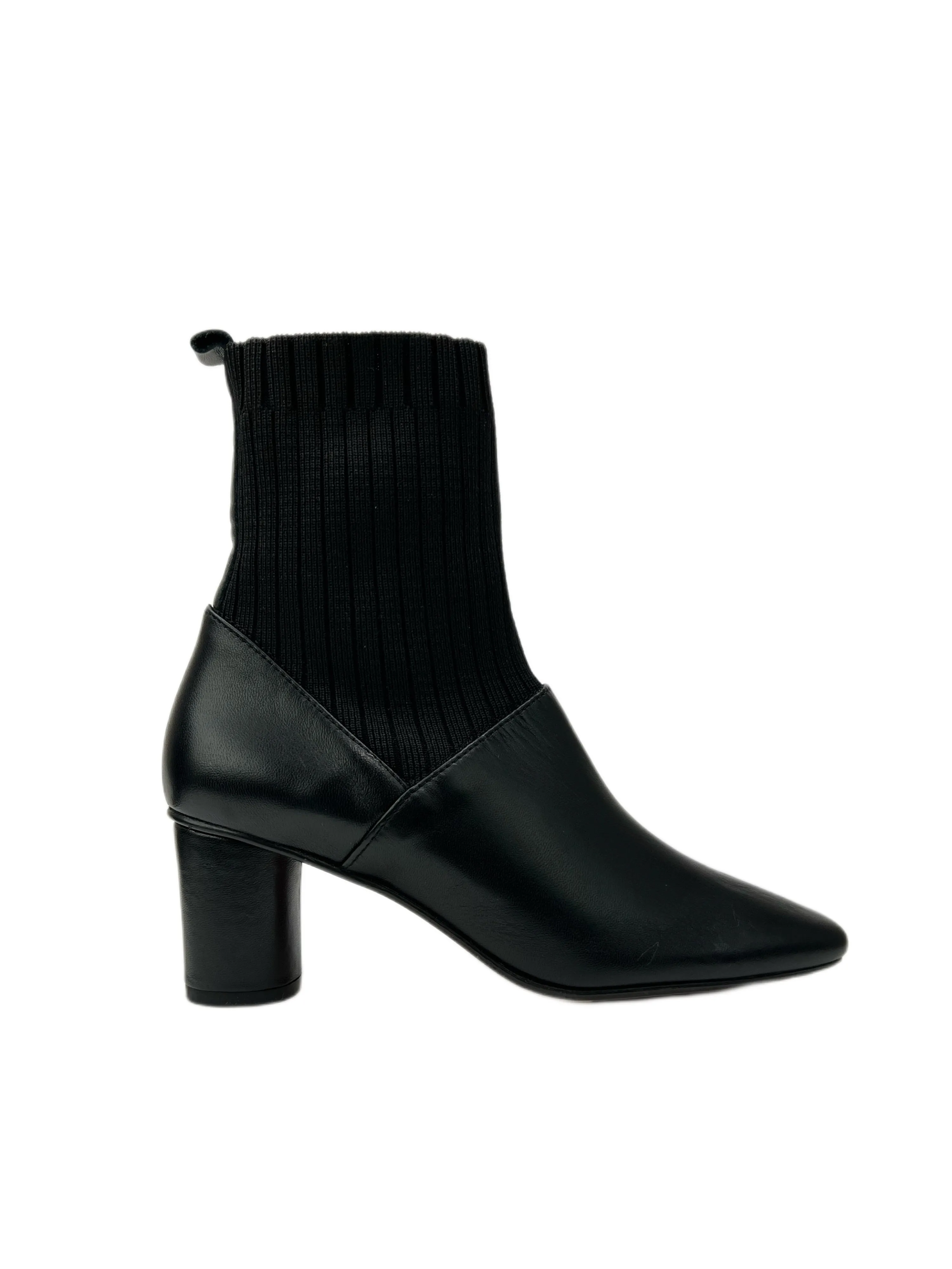 Max Mara Women's Nero Gel Block Heel Ankle Boots Size 6 NWB
