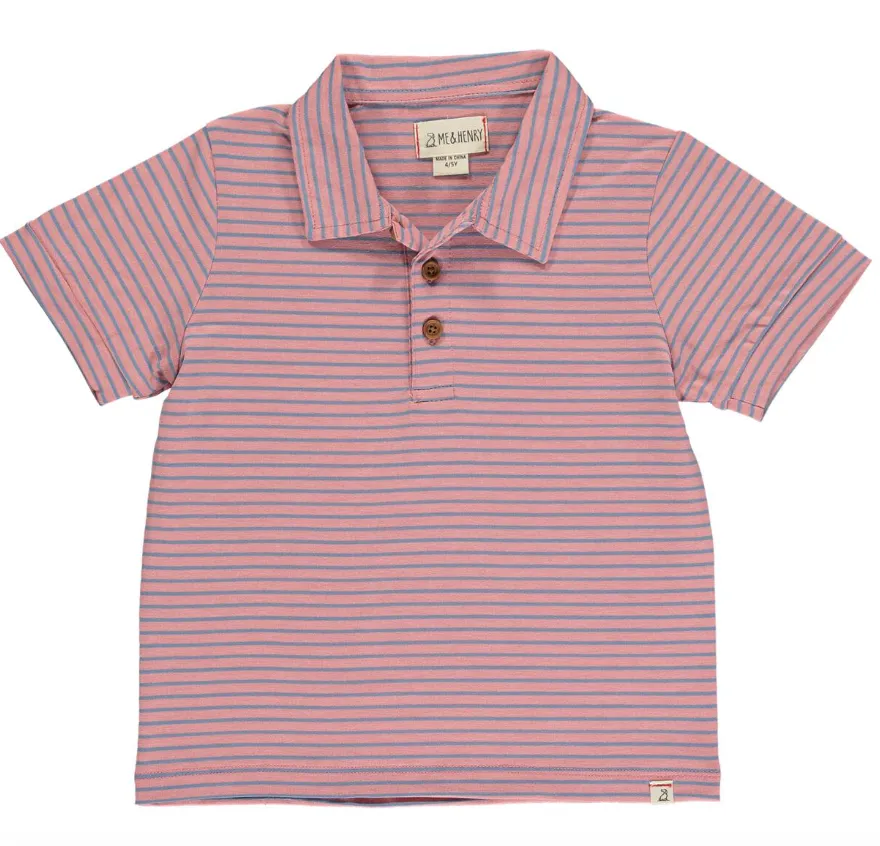 Me and Henry UK Flagstaff Polo Shirt Pink