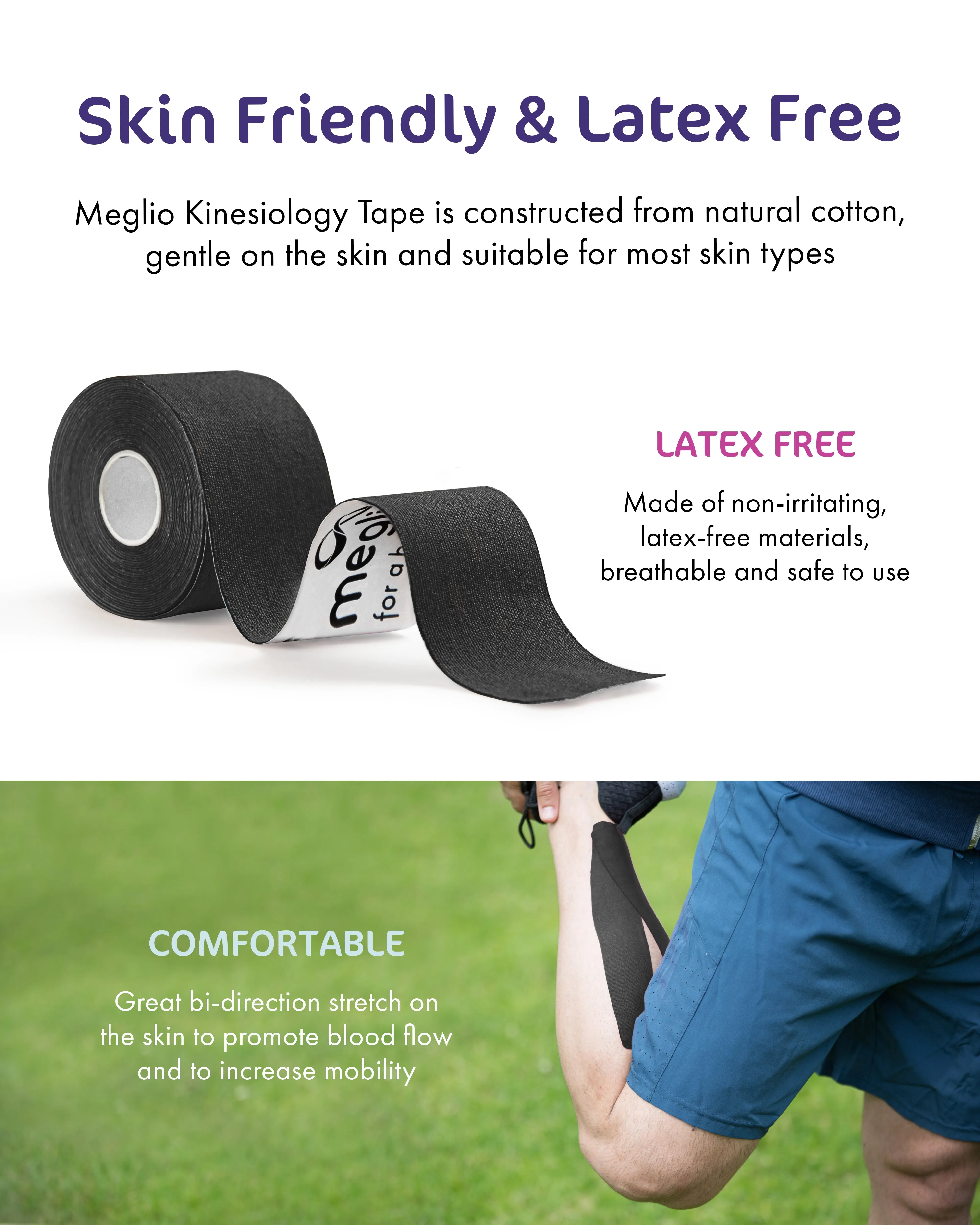 Meglio Kinesiology Tape 31.5m x 5cm