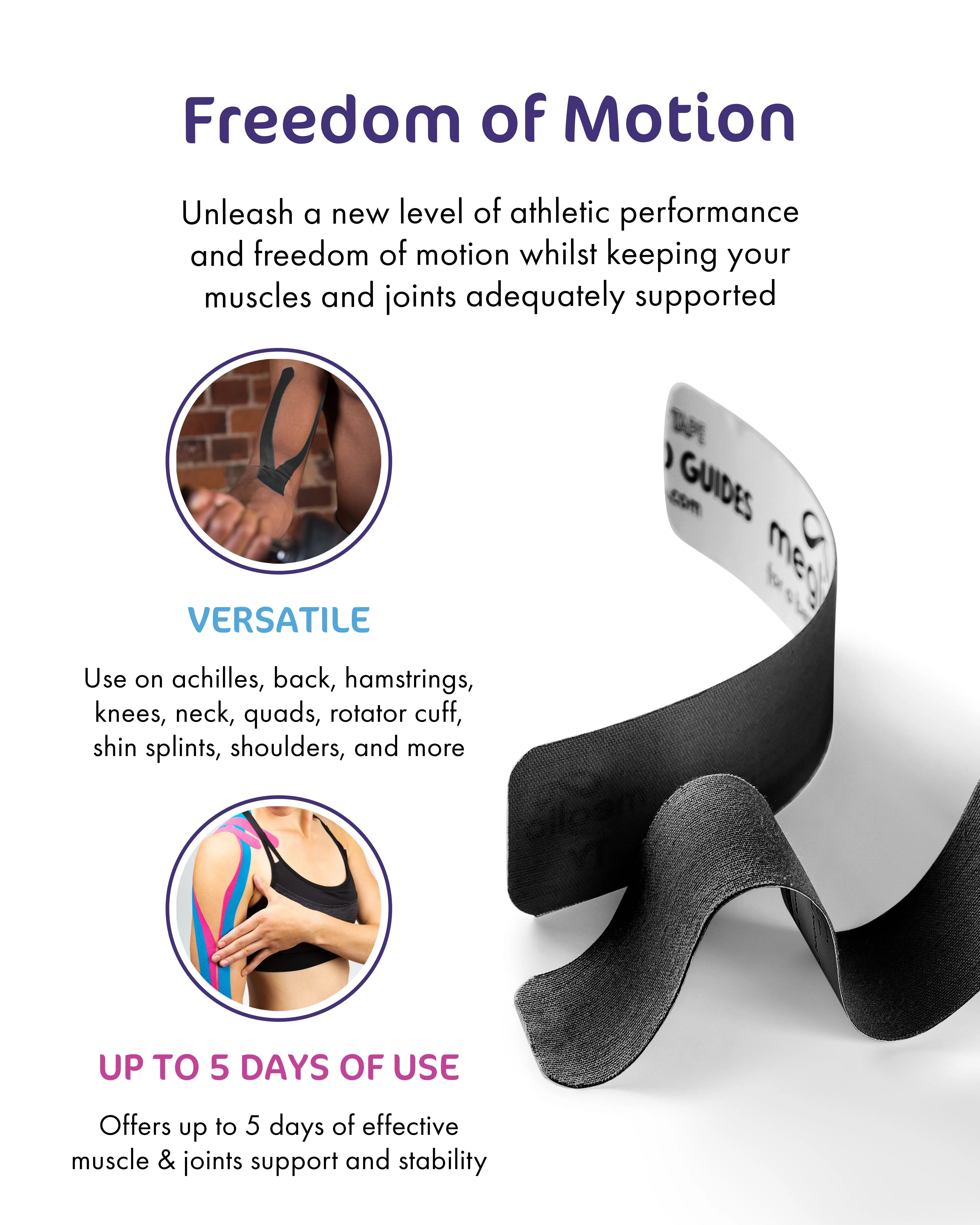 Meglio Kinesiology Tape 31.5m x 5cm