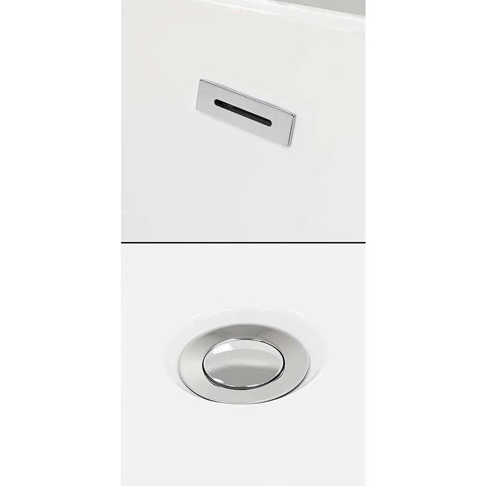 Melody 60 Inch Freestanding Bathtub in White