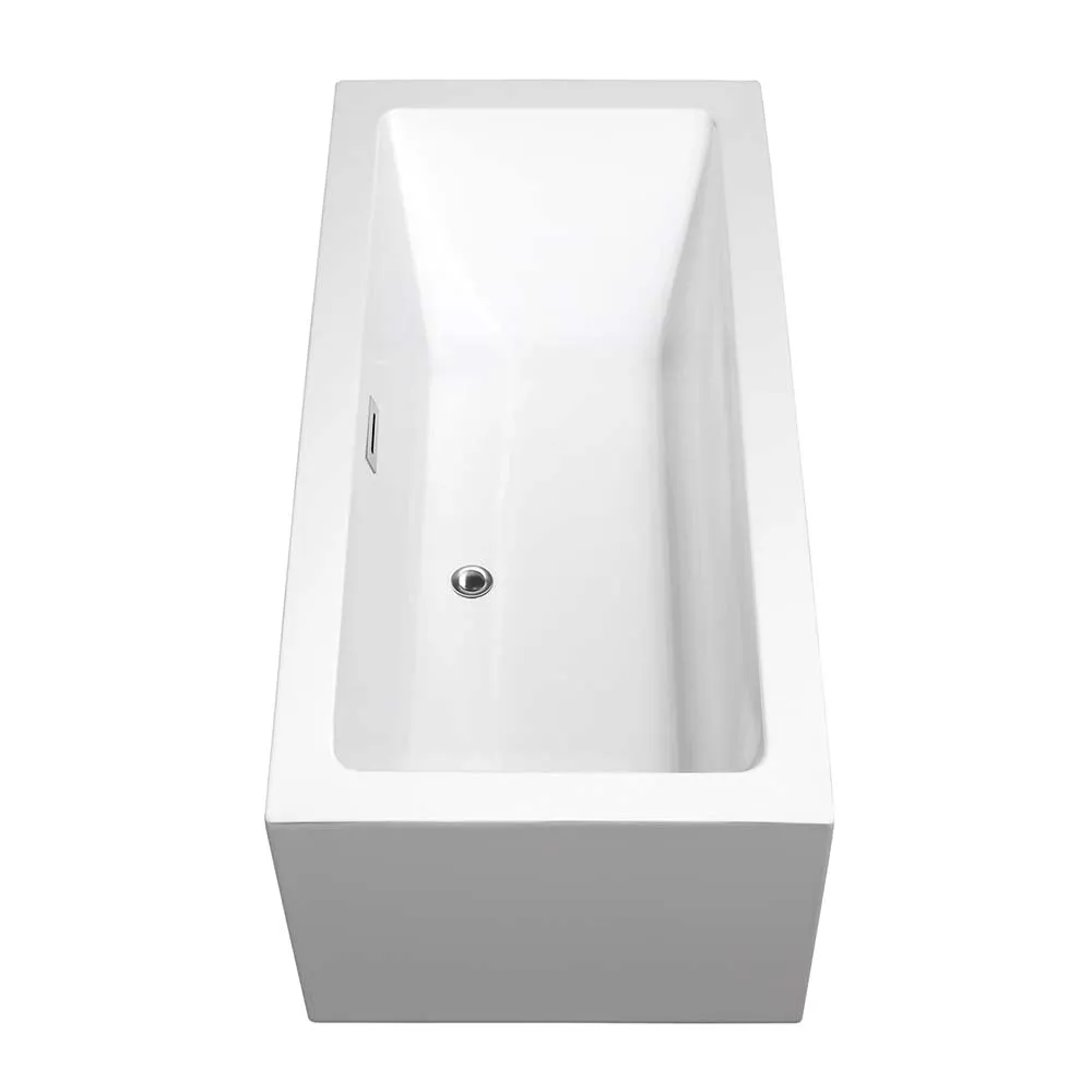 Melody 60 Inch Freestanding Bathtub in White