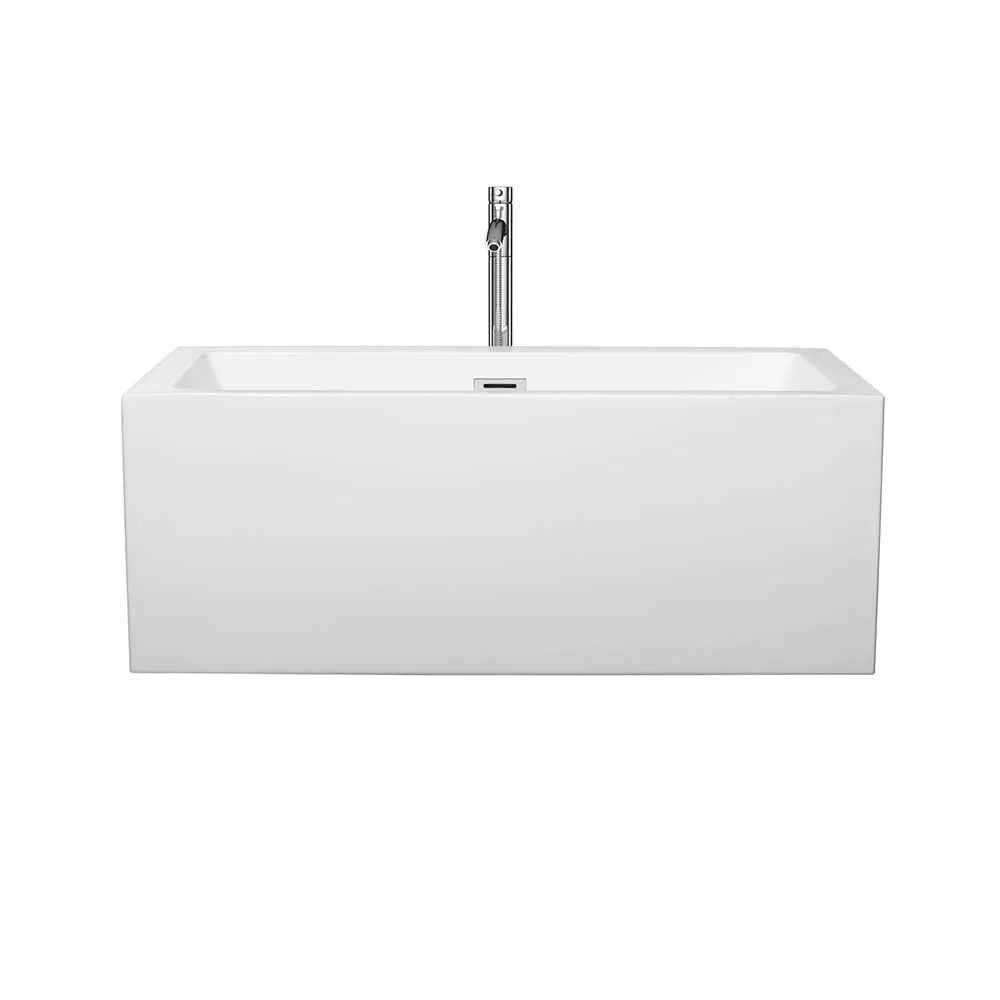 Melody 60 Inch Freestanding Bathtub in White