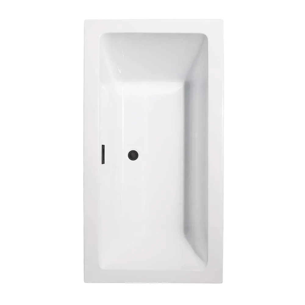 Melody 60 Inch Freestanding Bathtub in White