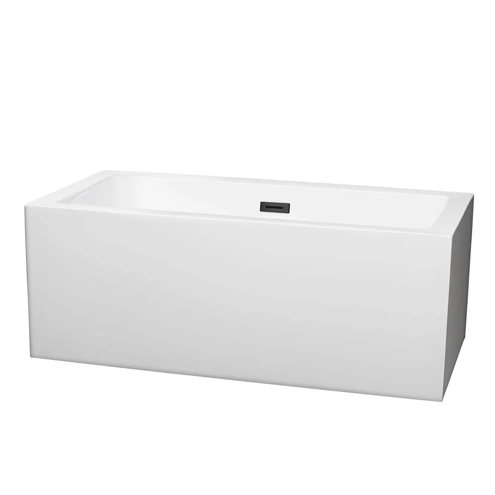 Melody 60 Inch Freestanding Bathtub in White