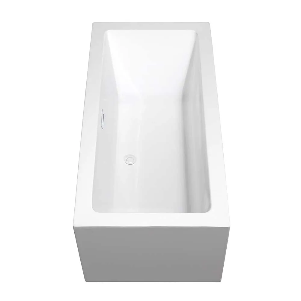 Melody 60 Inch Freestanding Bathtub in White