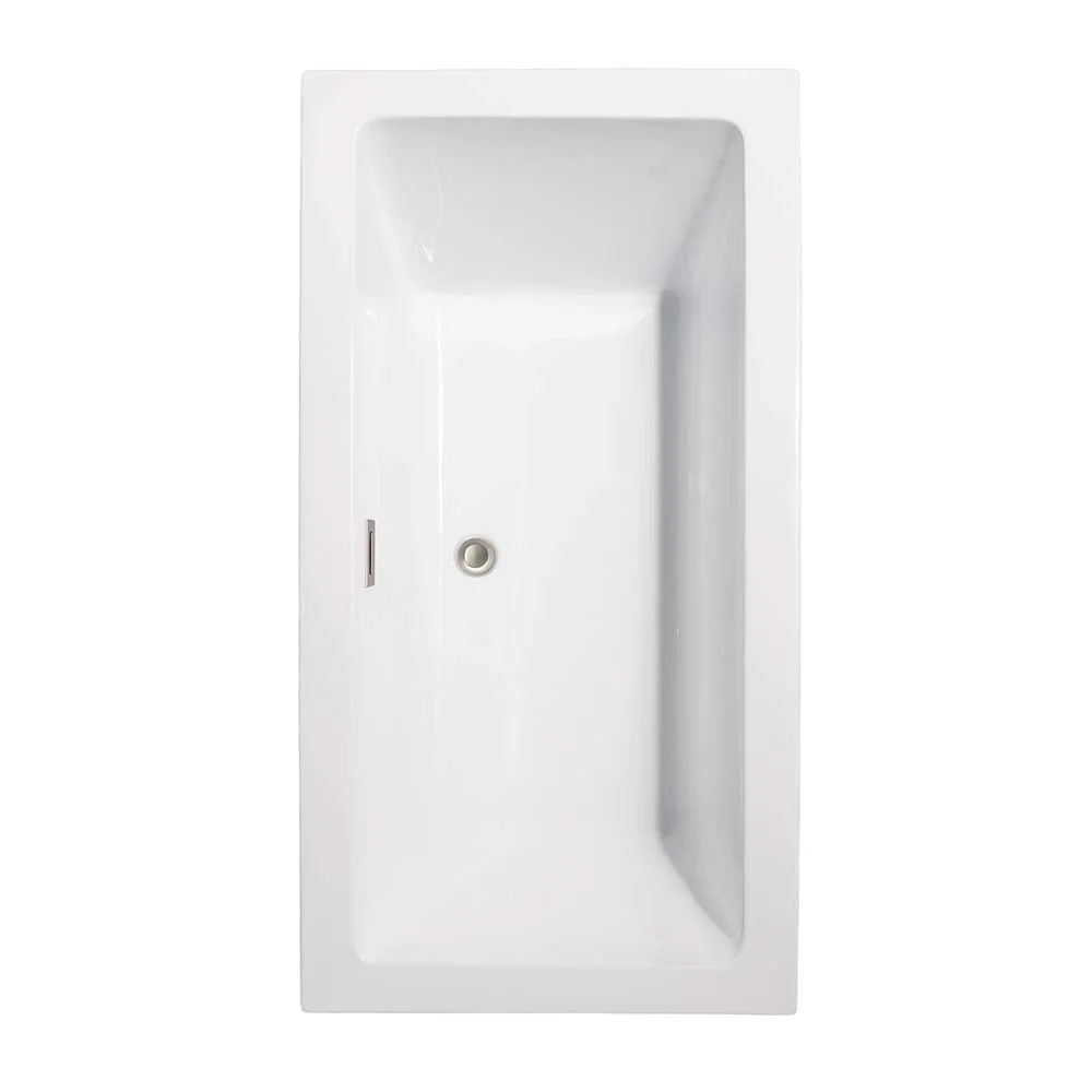 Melody 60 Inch Freestanding Bathtub in White