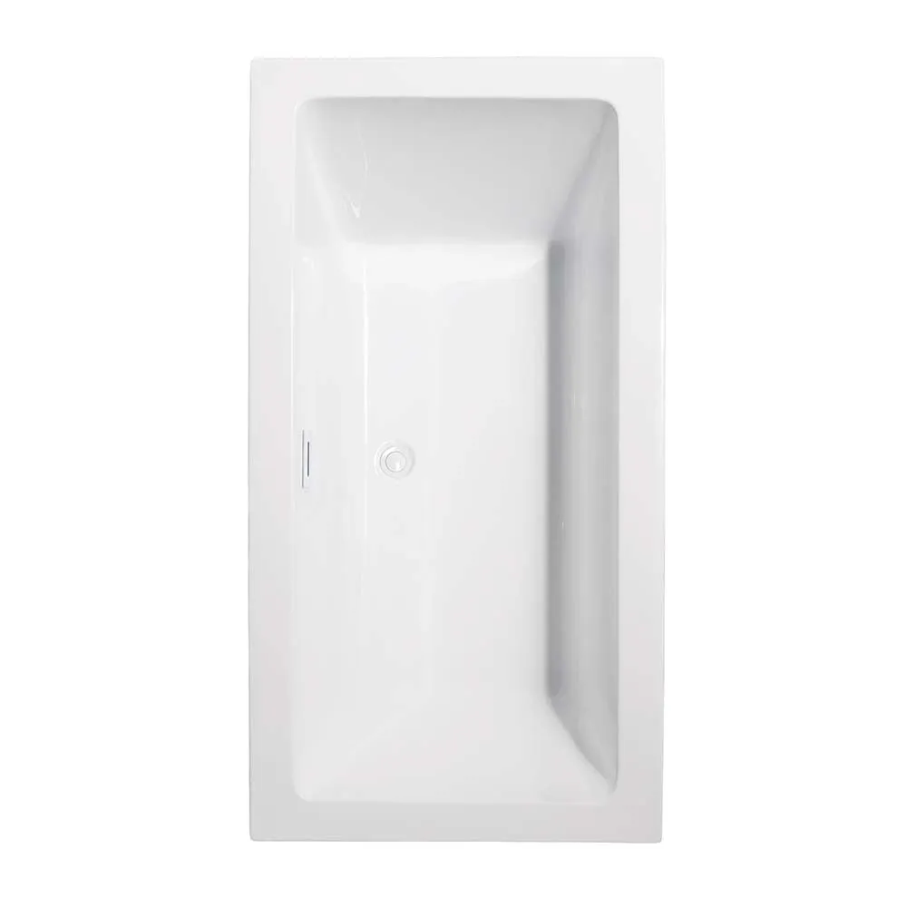 Melody 60 Inch Freestanding Bathtub in White
