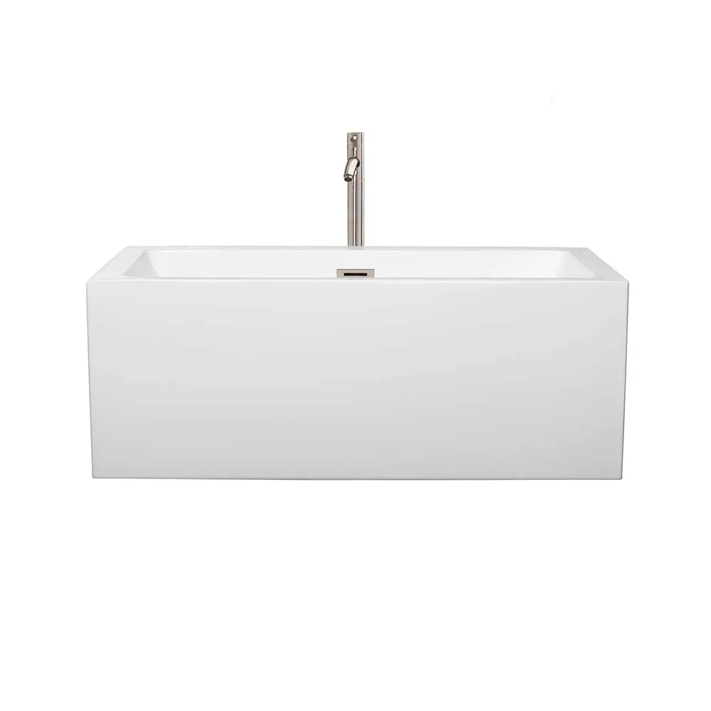 Melody 60 Inch Freestanding Bathtub in White