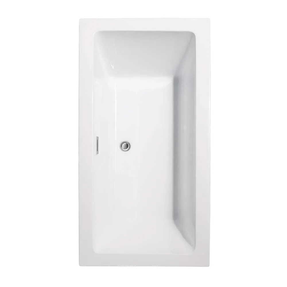 Melody 60 Inch Freestanding Bathtub in White