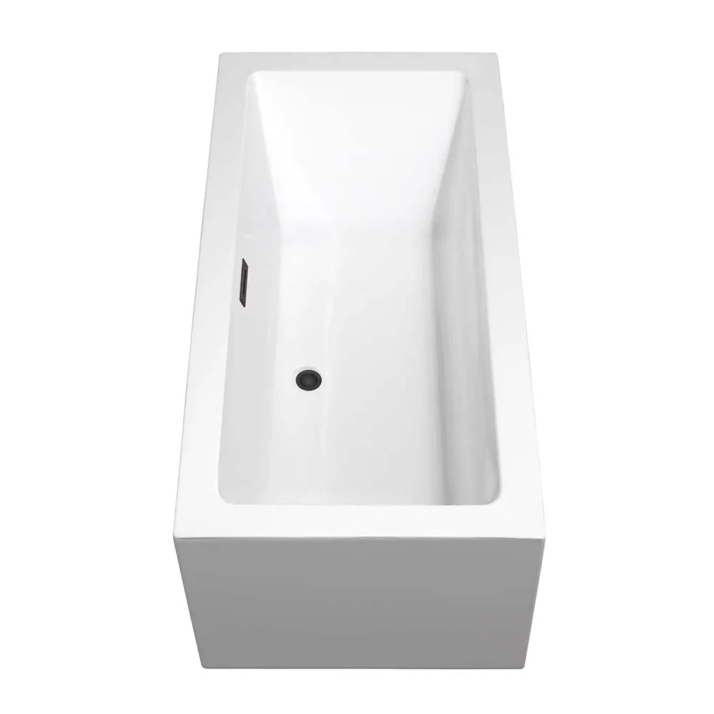 Melody 60 Inch Freestanding Bathtub in White