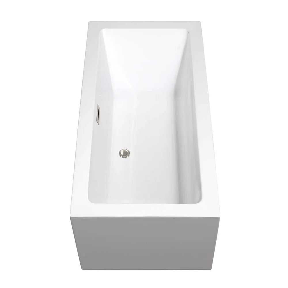 Melody 60 Inch Freestanding Bathtub in White
