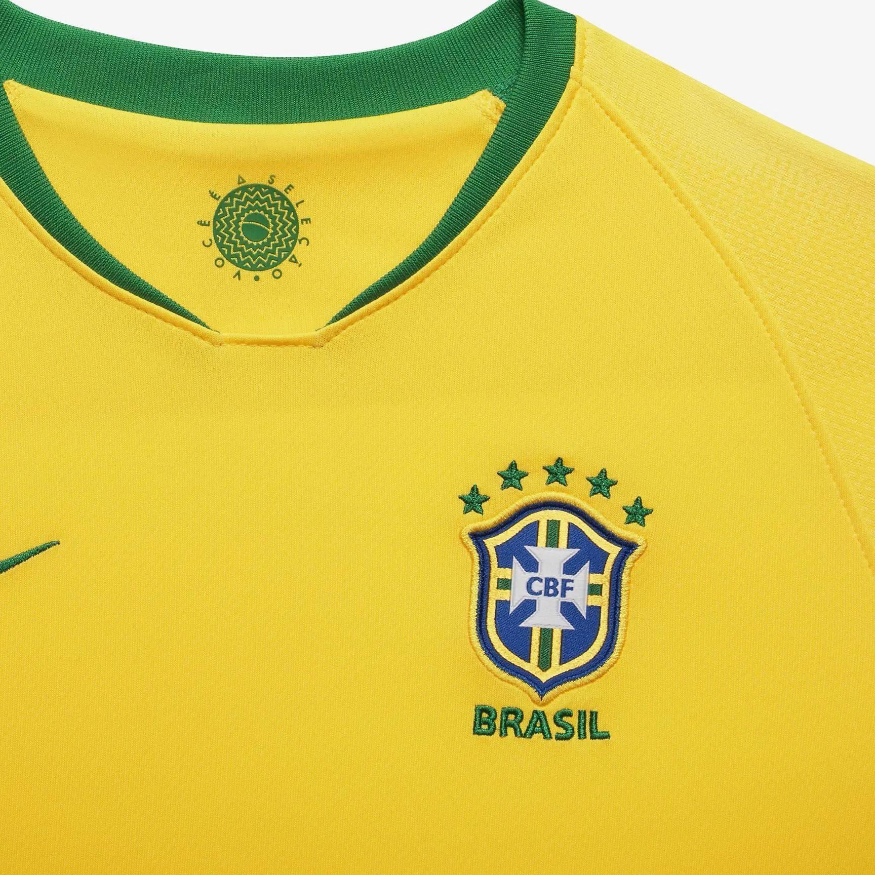 Men #10 Neymar Jersey Home Brazil National 2018 FIFA World Cup