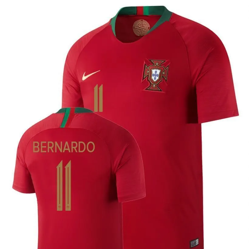 Men #11 Bernardo Jersey Home Portugal National 2018 FIFA World Cup