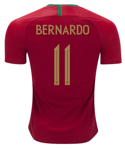 Men #11 Bernardo Jersey Home Portugal National 2018 FIFA World Cup