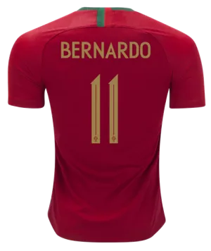 Men #11 Bernardo Jersey Home Portugal National 2018 FIFA World Cup