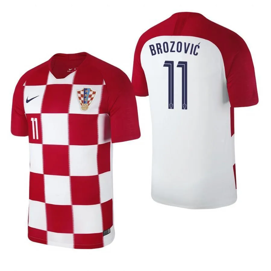 Men #11 Marcelo Brozović Jersey Croatia National 2018 FIFA World Cup Fanatics