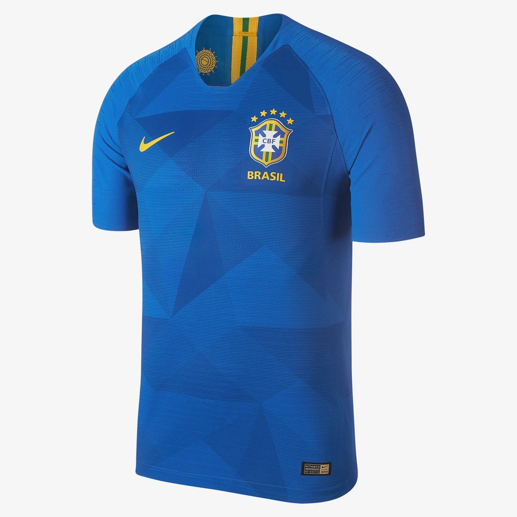 Men #11 P.Coutinho Jersey Away Brazil National 2018 FIFA World Cup