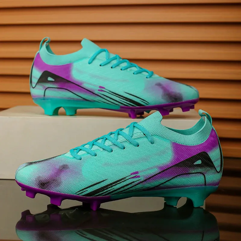 Men Original Soccer Shoes Society Sneaker Indoor Long Spikes Resistant Sports Match Unisex Training Football Shoes