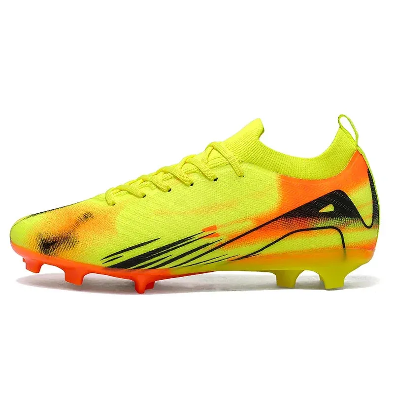 Men Original Soccer Shoes Society Sneaker Indoor Long Spikes Resistant Sports Match Unisex Training Football Shoes