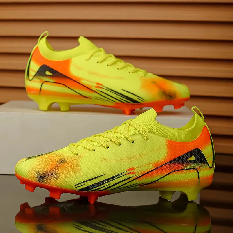Men Original Soccer Shoes Society Sneaker Indoor Long Spikes Resistant Sports Match Unisex Training Football Shoes