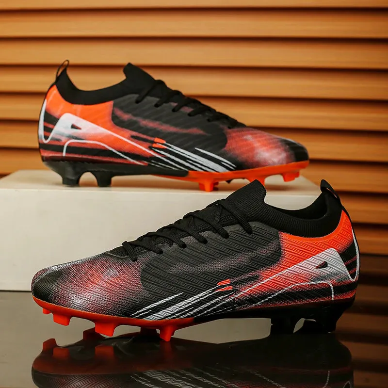 Men Original Soccer Shoes Society Sneaker Indoor Long Spikes Resistant Sports Match Unisex Training Football Shoes