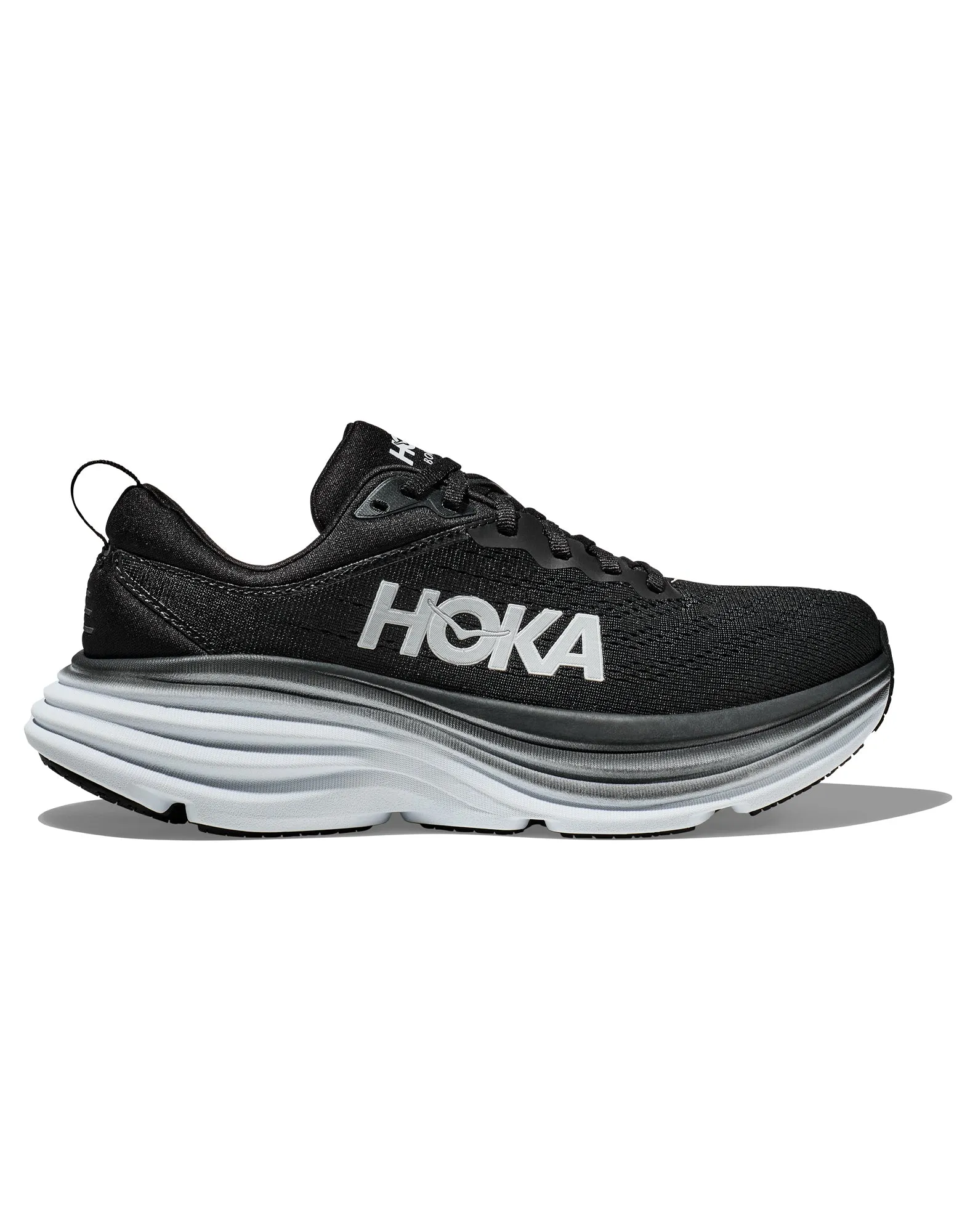 Men's Hoka Bondi 8 Black / White - FINAL SALE || Hommes Hoka Bondi 8 Black / White - VENTE FINALE