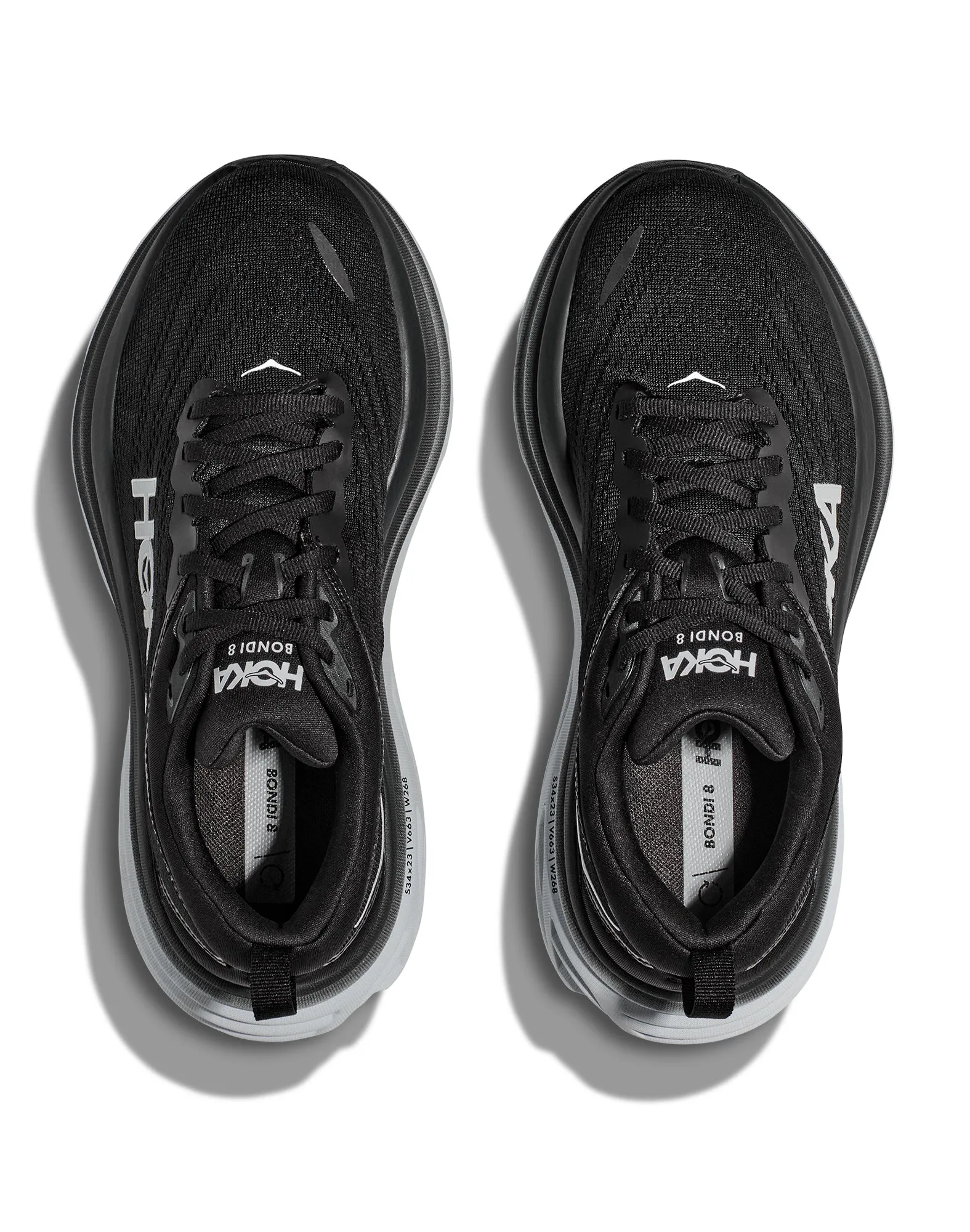 Men's Hoka Bondi 8 Black / White - FINAL SALE || Hommes Hoka Bondi 8 Black / White - VENTE FINALE