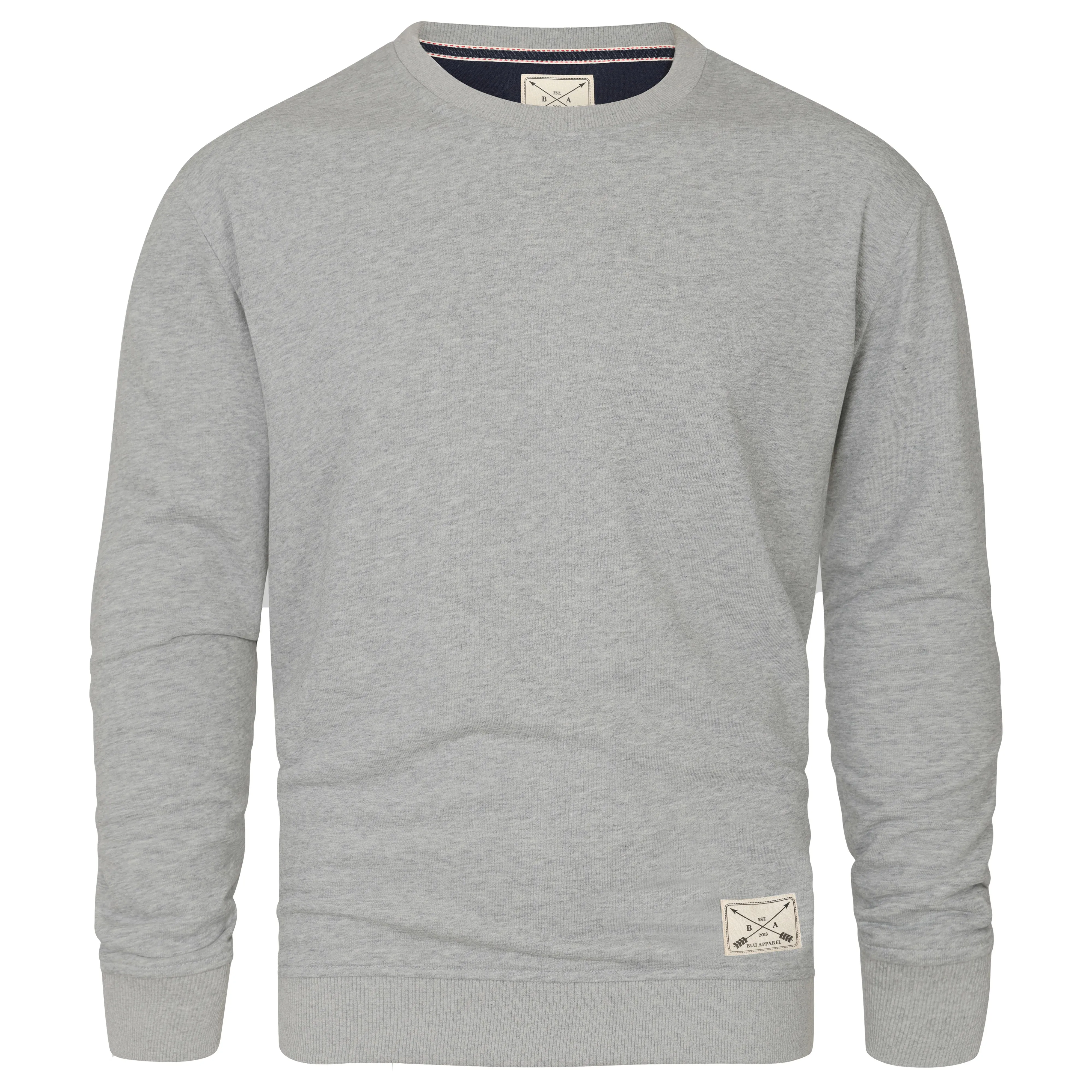 Men's Premium Cotton Crew Neck Sweater - Charcoal