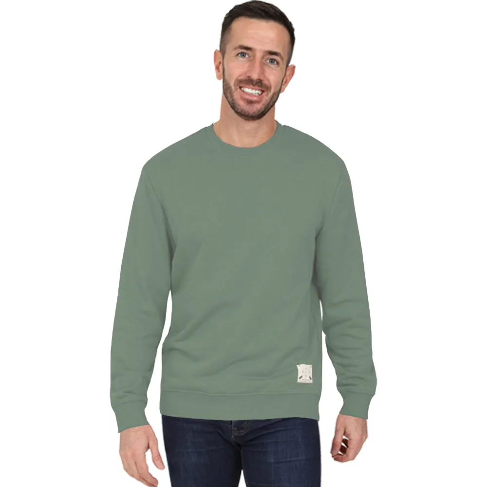 Men's Premium Cotton Crew Neck Sweater - Green